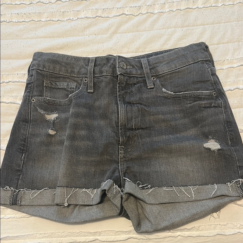 Old Navy Charcoal High-Waist Shorts